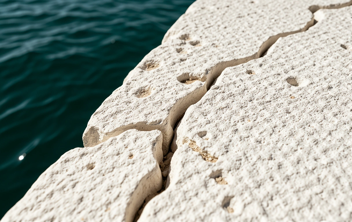 Sun-bleached Aegean stone texture representing natural patterns